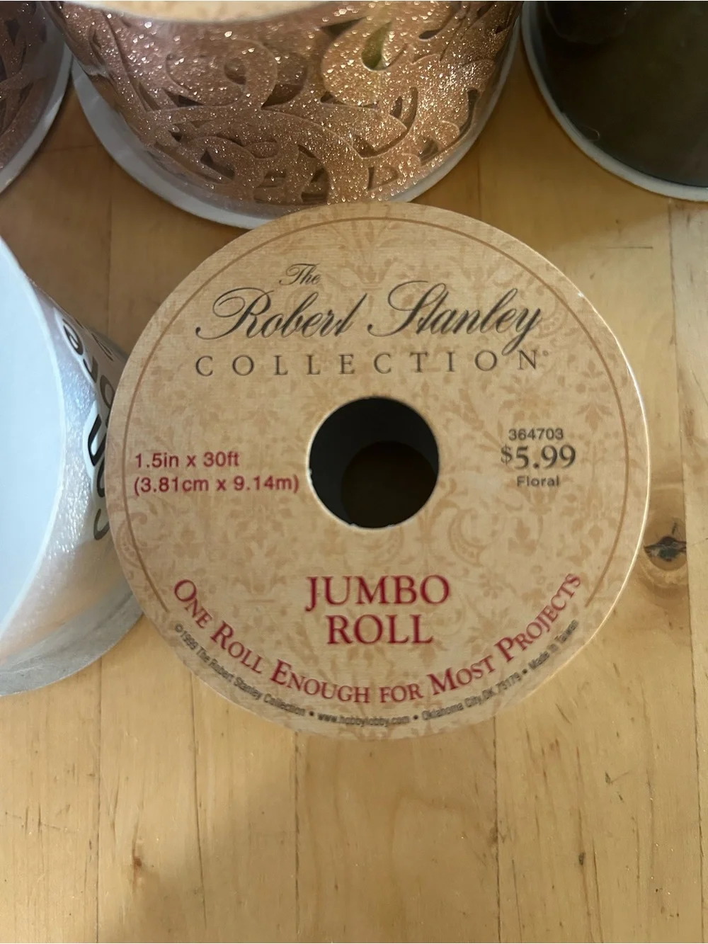 Premium Destash of Ribbon 7 Pc Lot Hobby Lobby Offray Place & Time